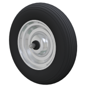Accessories / Individual parts | for wheelbarrows | inflatable tire, incl. double-bearing axle, | nuts and washers
